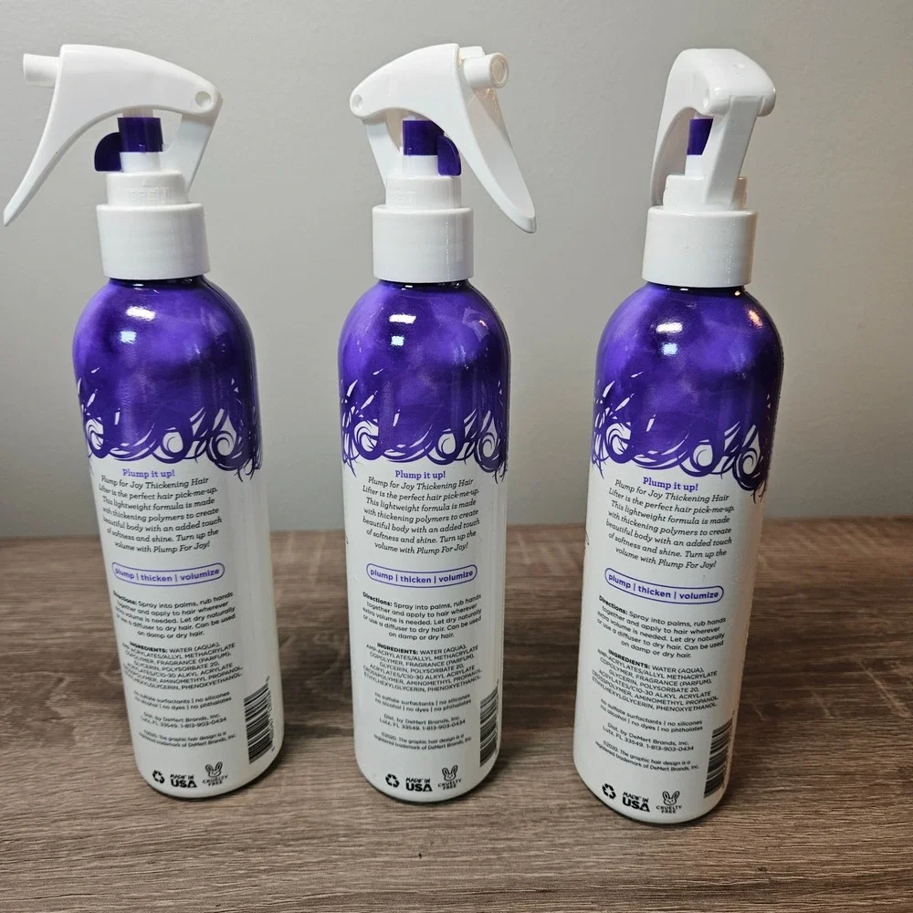 Not Your Mothers Plump For Joy Thickening Hair Lifter 8oz Spray 3 Pack Bundle